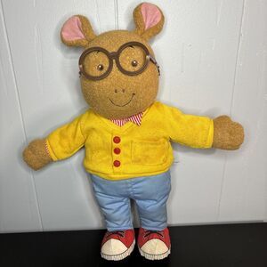 Playskool Talking Arthur Plush Toy Doll 18" Tall PBS Vtg 1996 Works STAINED